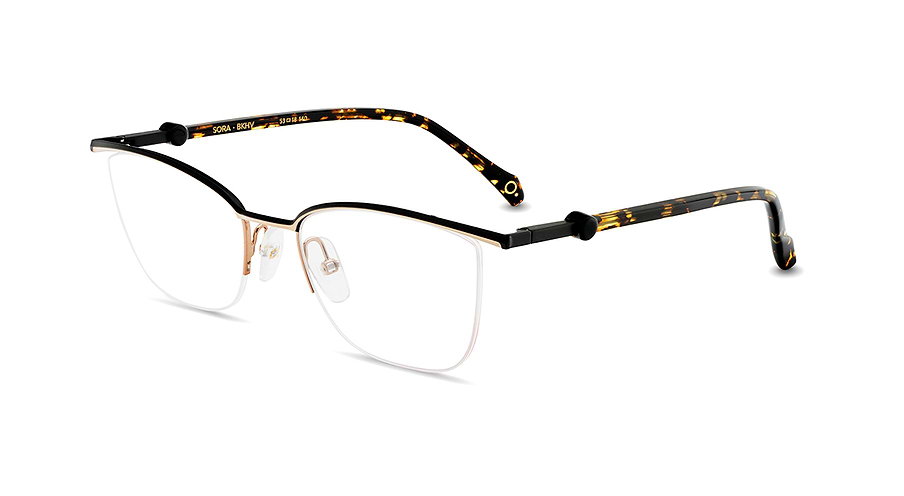 Etnia Barcelona Brille für Damen in Schwarz-Havana SORA BKHV